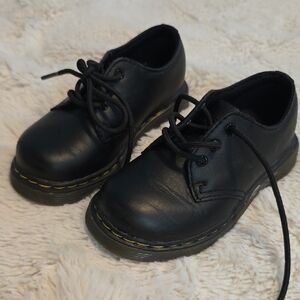 Classic Black Dr Martens Kids Shoes
